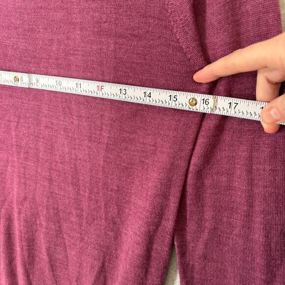 Fenn Wright Manson Sweater Women Small Pink Merino Wool Thin Casual Classic READ - Picture 6 of 9